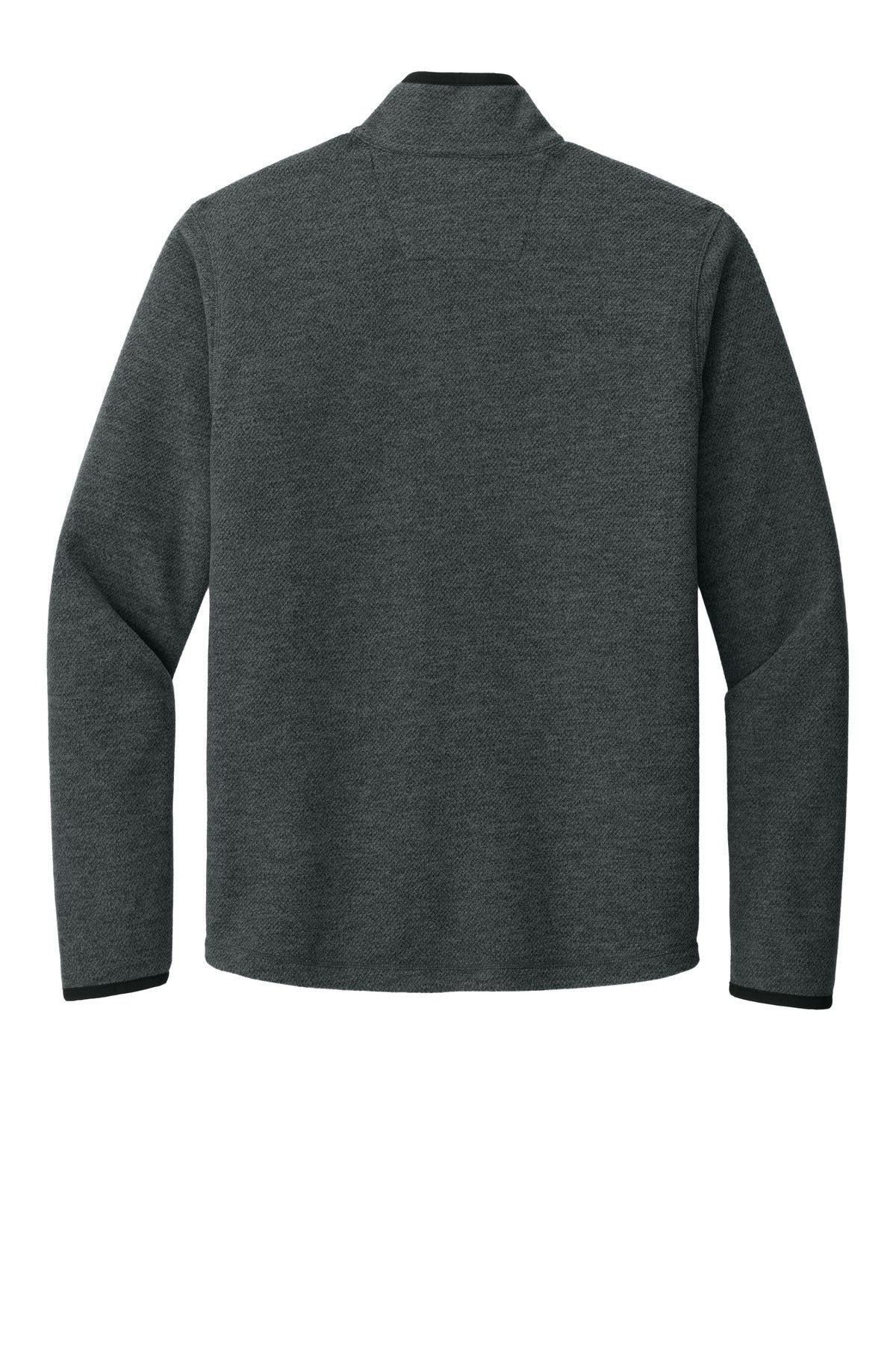Carhartt Textured 1/2-Zip Fleece Jacket - Carbon Heather - flat back
