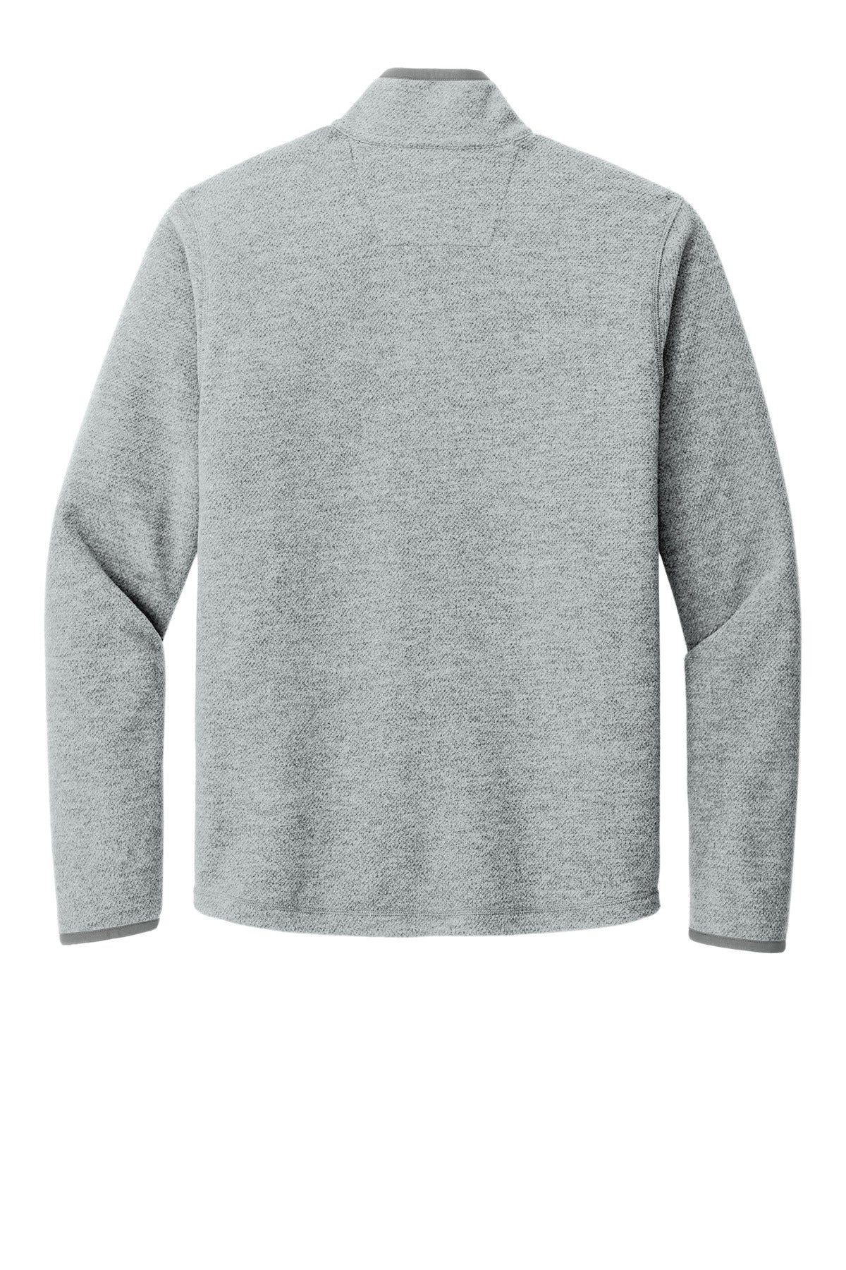 Carhartt Textured 1/2-Zip Fleece Jacket - Heather Grey - flat back