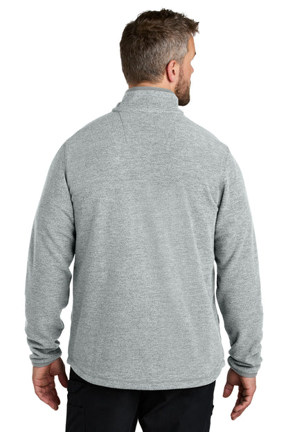 Carhartt Textured 1/2-Zip Fleece Jacket - Heather Grey - back