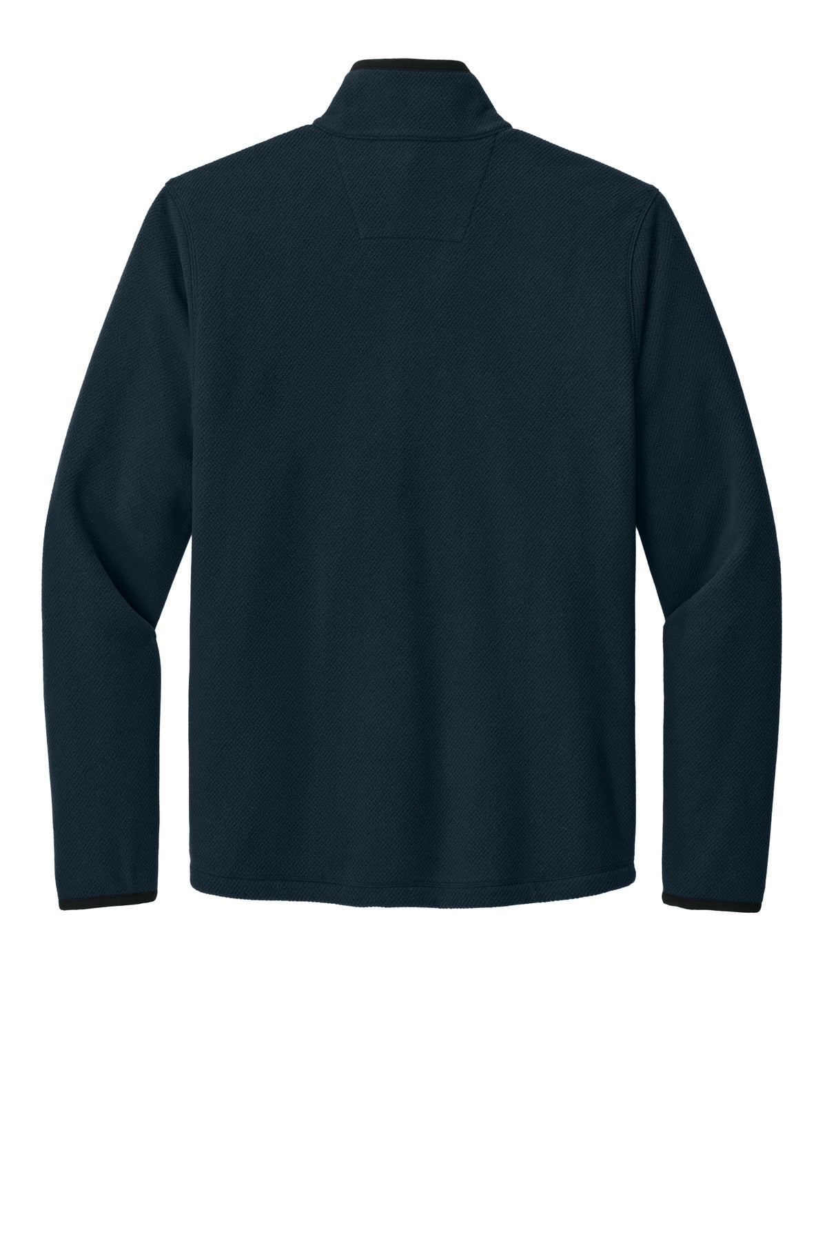 Carhartt Textured 1/2-Zip Fleece Jacket - Navy - flat back