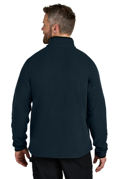 Carhartt Textured 1/2-Zip Fleece Jacket - Navy - back