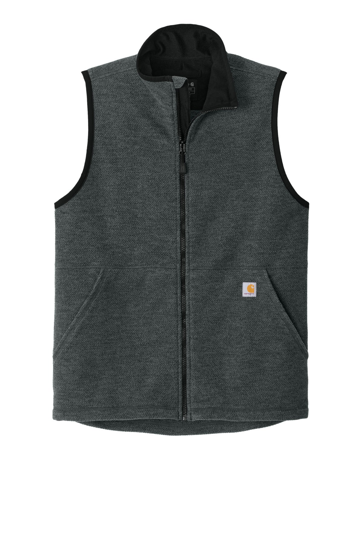Carhartt Textured Fleece Vest - Carbon Heather - flat front