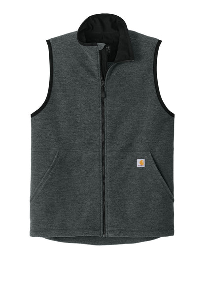 Carhartt Textured Fleece Vest - Carbon Heather - flat front