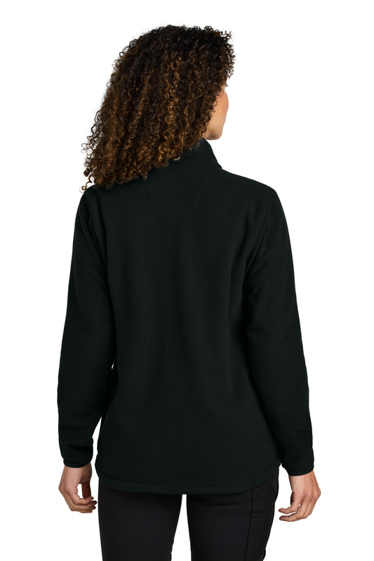 Carhartt Women's Textured Full-Zip Fleece Jacket - Black - back