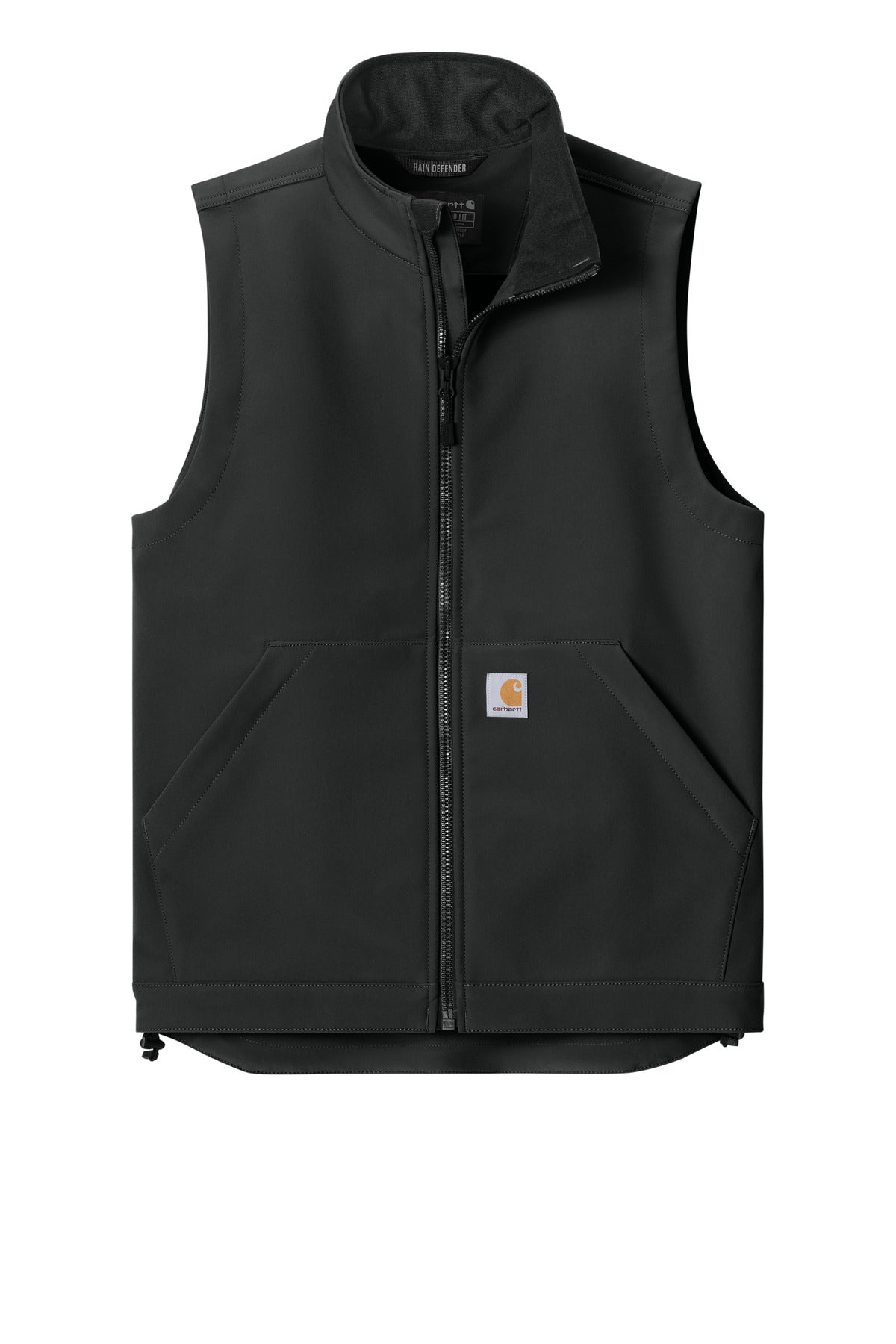 Carhartt Rain Defender Soft Shell Vest - Black - flat front