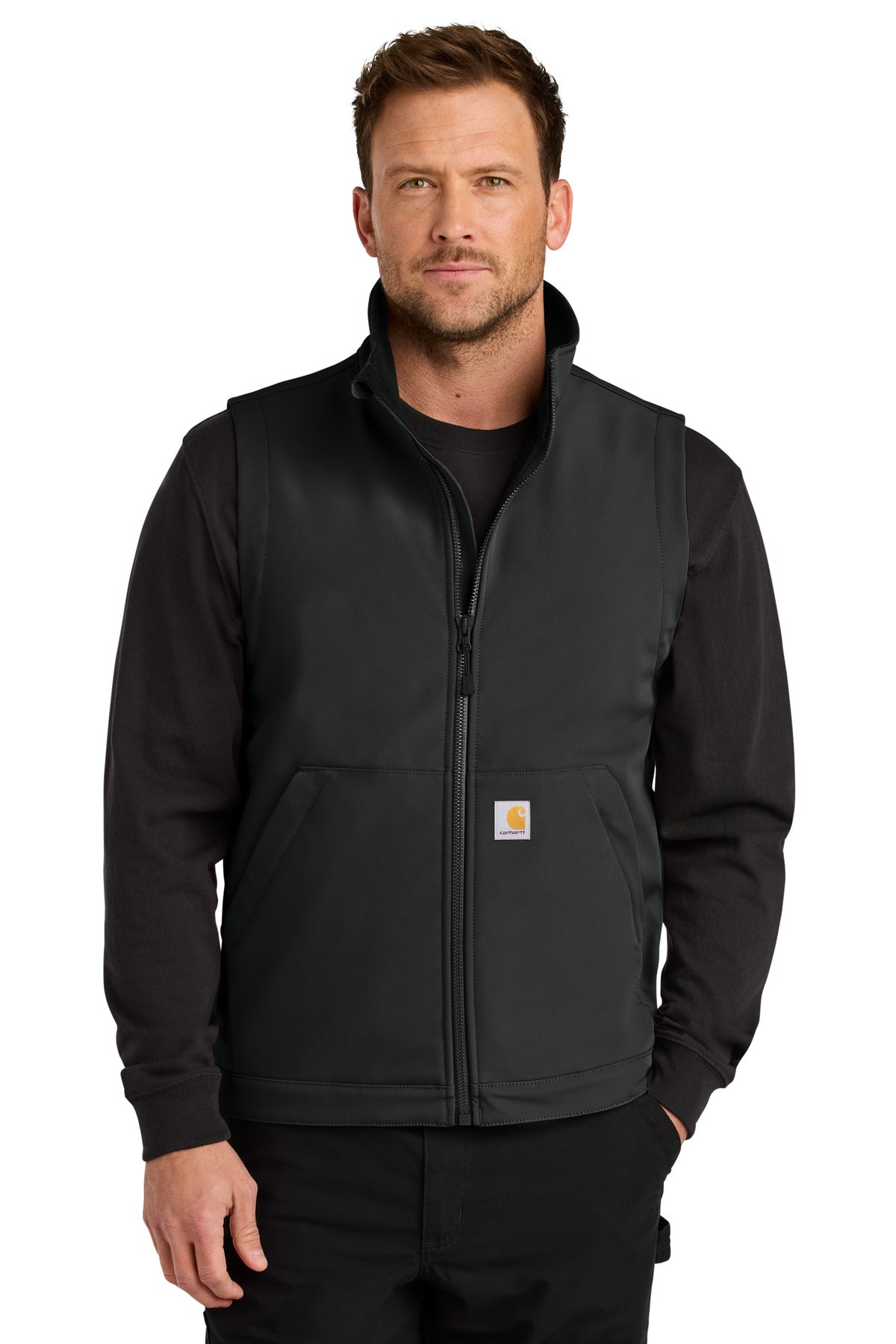 Carhartt Rain Defender Soft Shell Vest - Black - front