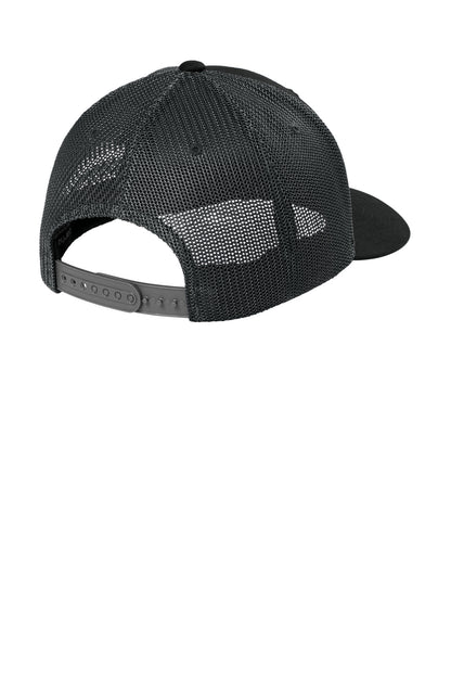 Carhartt Flexfit 110 Mesh Back Cap - Black/ Asphalt Grey - flat back