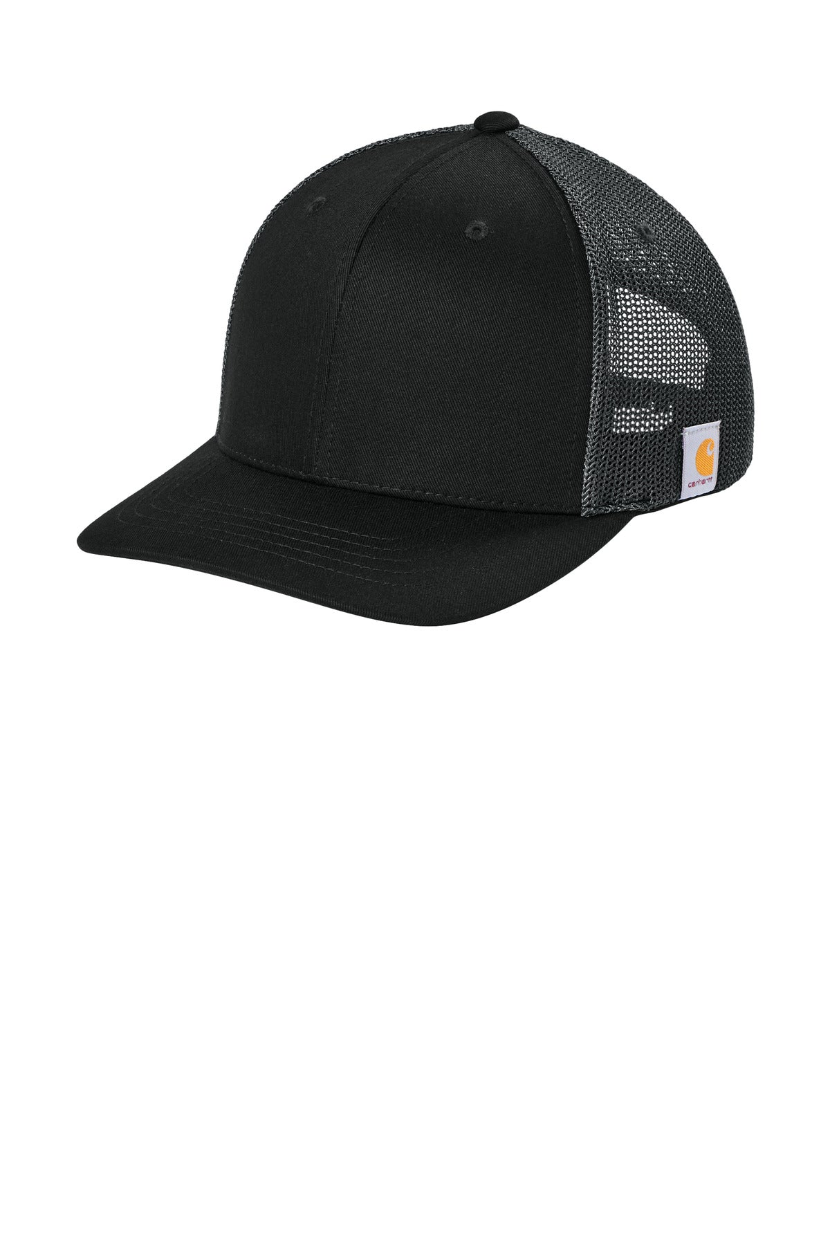 Carhartt Flexfit 110 Mesh Back Cap - Black/ Asphalt Grey - front