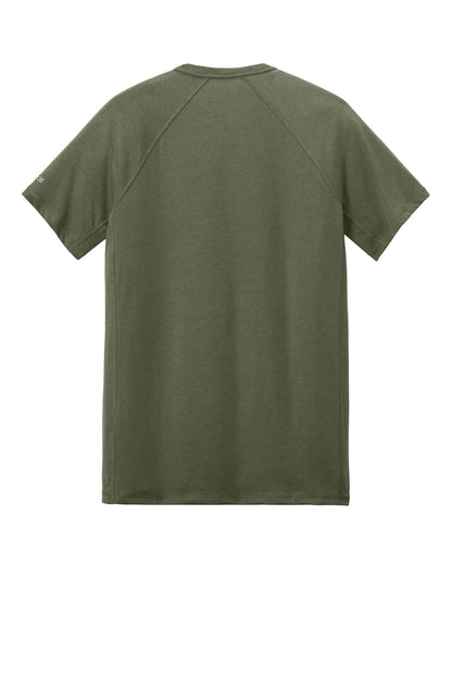 Carhartt Force Short Sleeve Pocket T-Shirt - Basil Heather - flat back