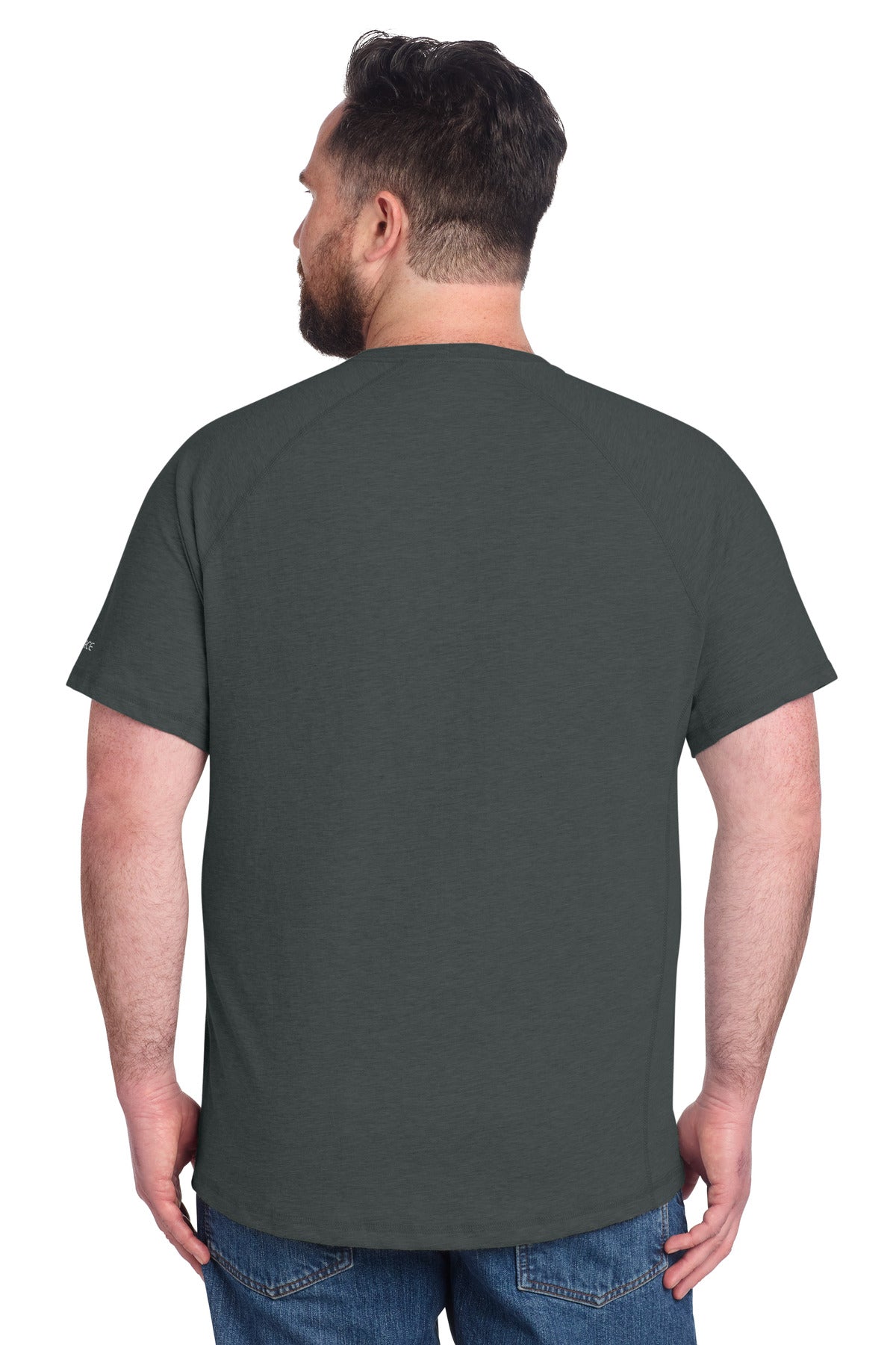 Carhartt Force Short Sleeve Pocket T-Shirt - Carbon Heather - back