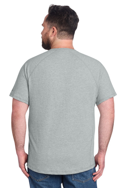 Carhartt Force Short Sleeve Pocket T-Shirt - Heather Grey - back