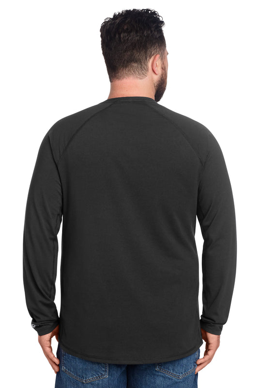 Carhartt Force Long Sleeve Pocket T-Shirt - Black - back