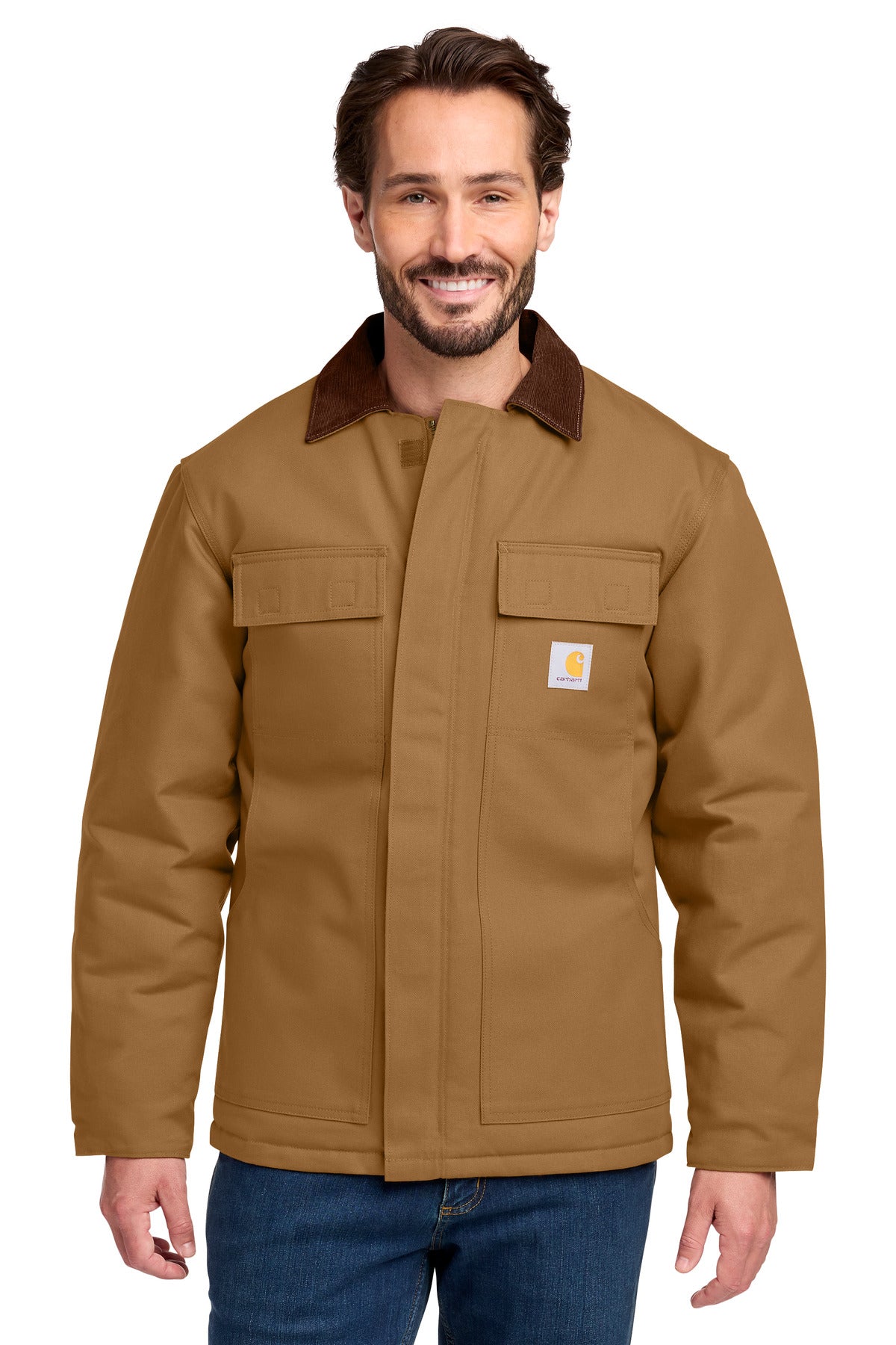 Carhartt Duck Traditional Coat - Carhartt Brown - front