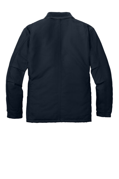 Carhartt Duck Traditional Coat - Dark Navy - flat back