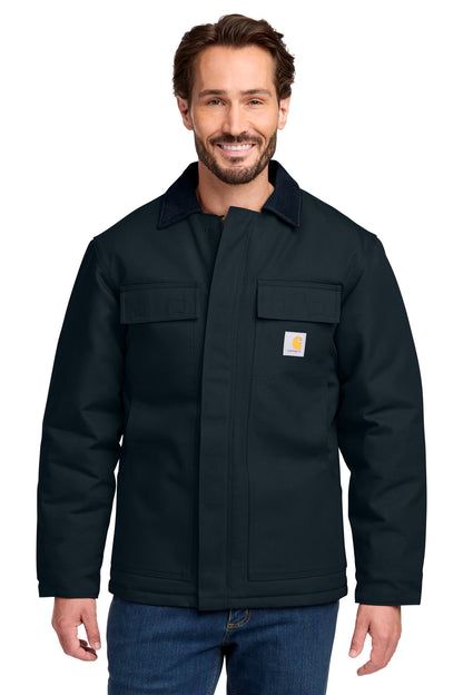 Carhartt Duck Traditional Coat - Dark Navy - front