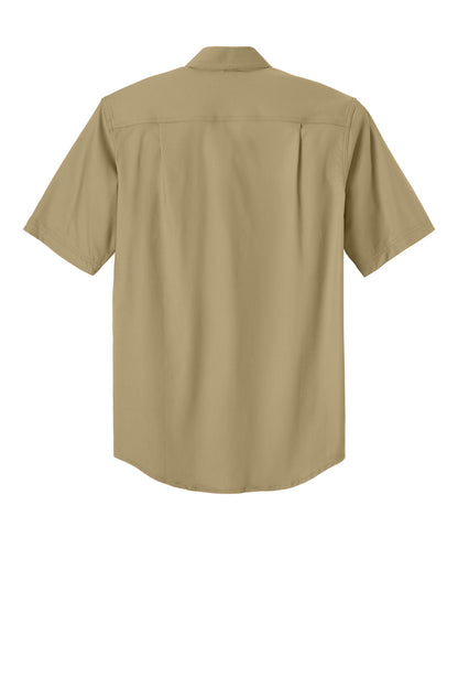 Carhartt Rugged ProfessionalSeries Short Sleeve Shirt - Dark Khaki - flat back
