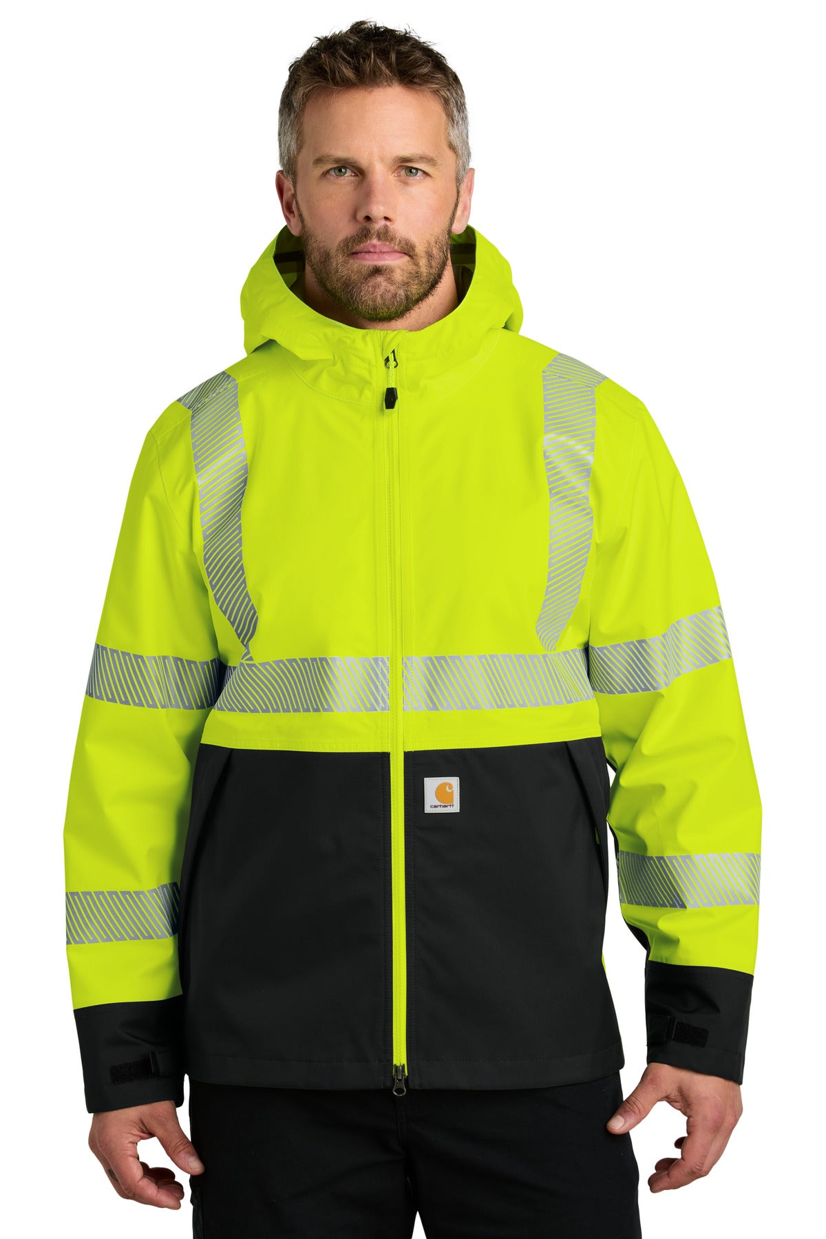 Carhartt ANSI 107 Class 3 Storm Defender Jacket - Brite Lime - front