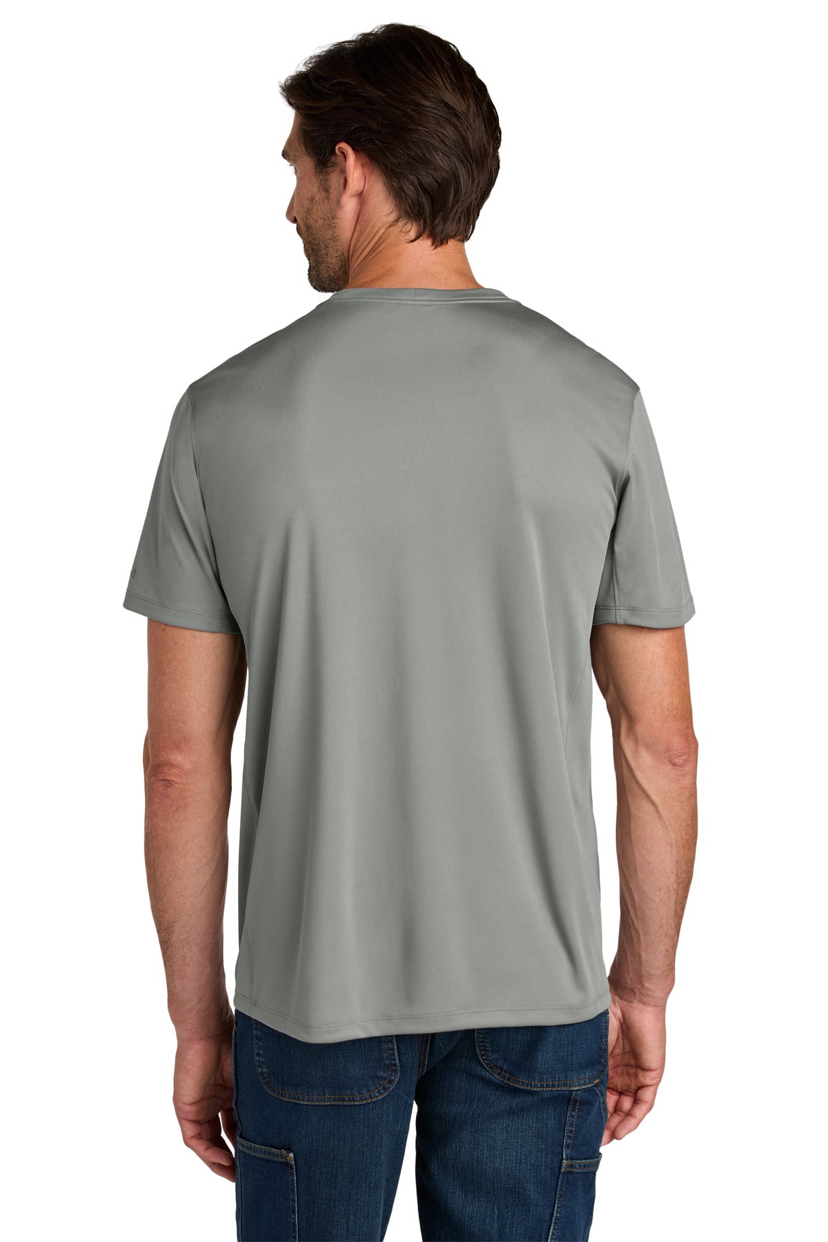 Carhartt Force Sun Defender Short Sleeve T-Shirt - Asphalt Grey - back
