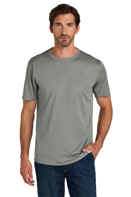 Carhartt Force Sun Defender Short Sleeve T-Shirt - Asphalt Grey - front
