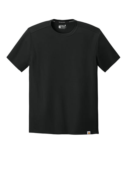 Carhartt Force Sun Defender Short Sleeve T-Shirt - Black - flat front