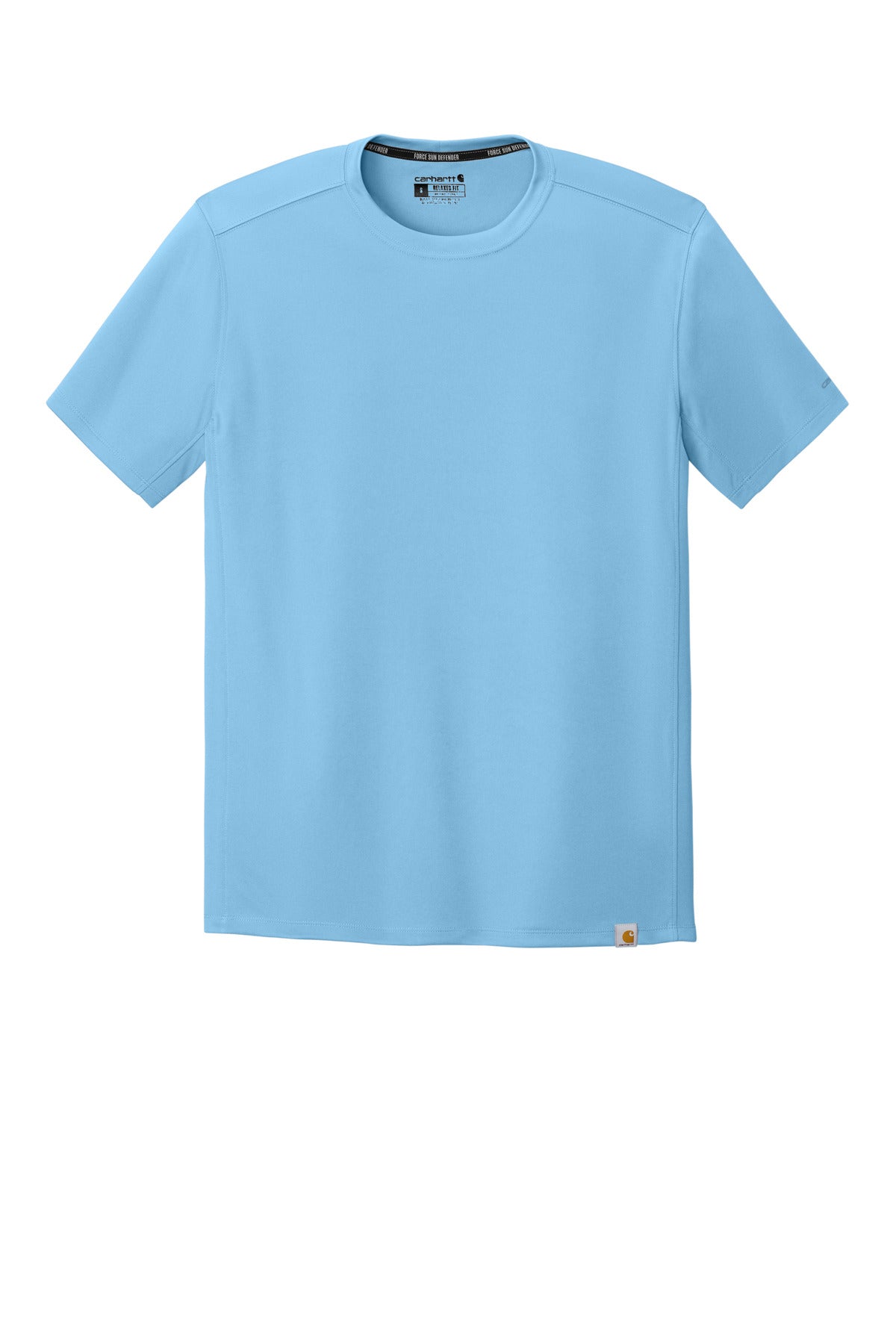 Carhartt Force Sun Defender Short Sleeve T-Shirt - Fresh Water Blue - flat front
