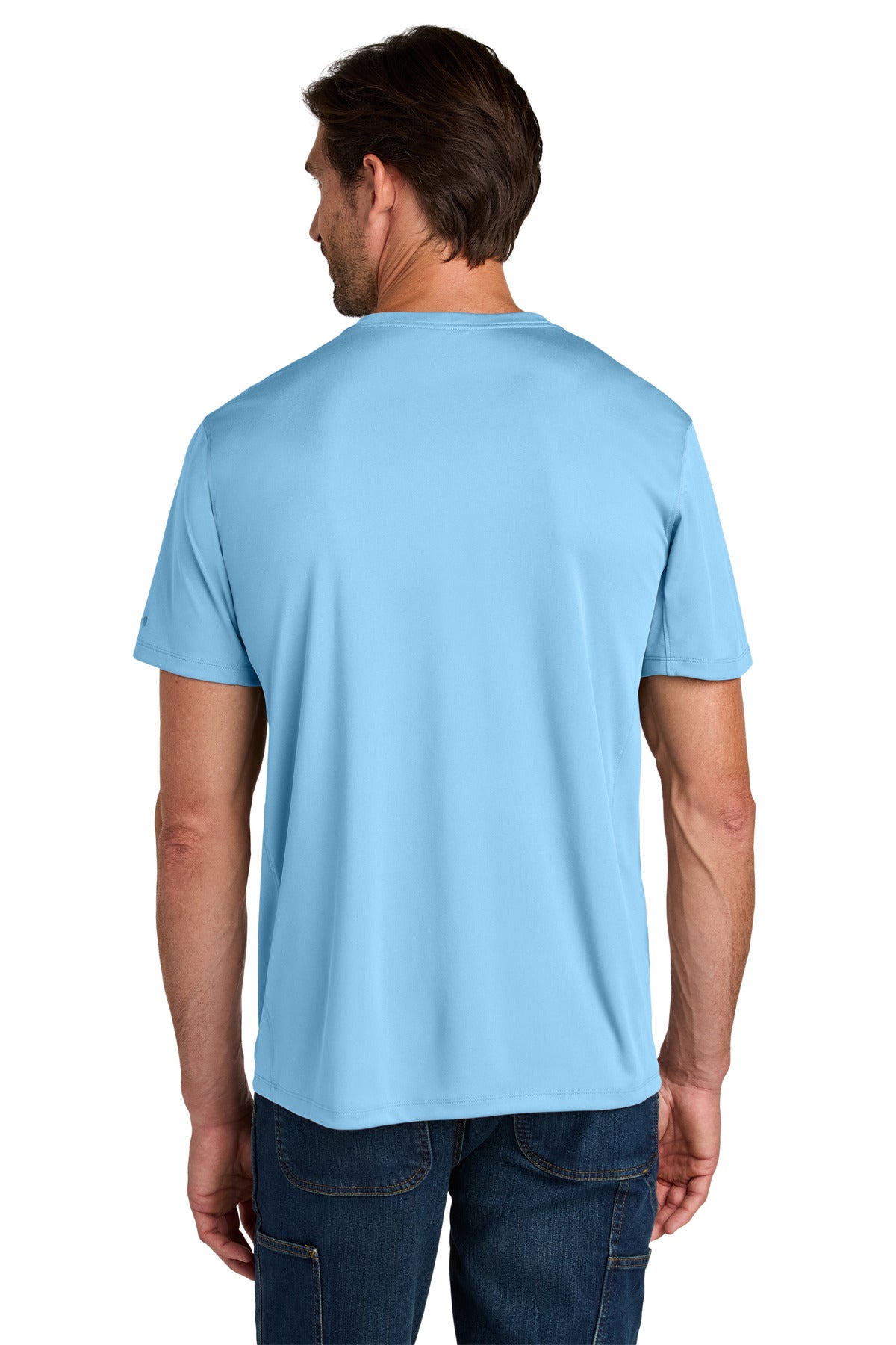 Carhartt Force Sun Defender Short Sleeve T-Shirt - Fresh Water Blue - back