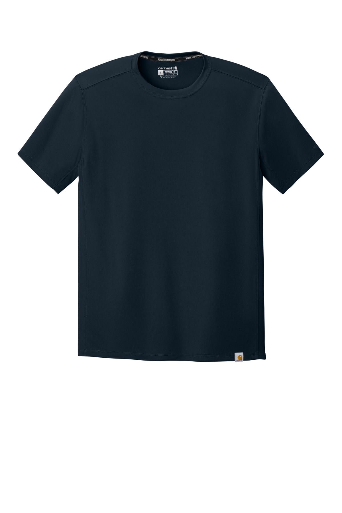 Carhartt Force Sun Defender Short Sleeve T-Shirt - Navy - flat front