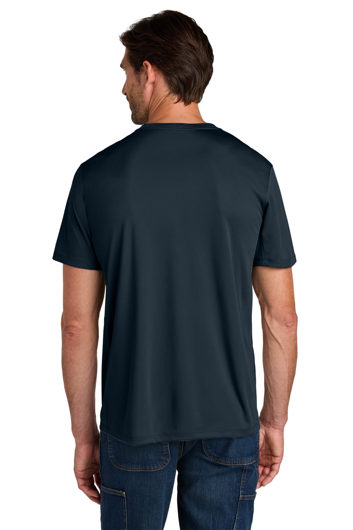 Carhartt Force Sun Defender Short Sleeve T-Shirt - Navy - back