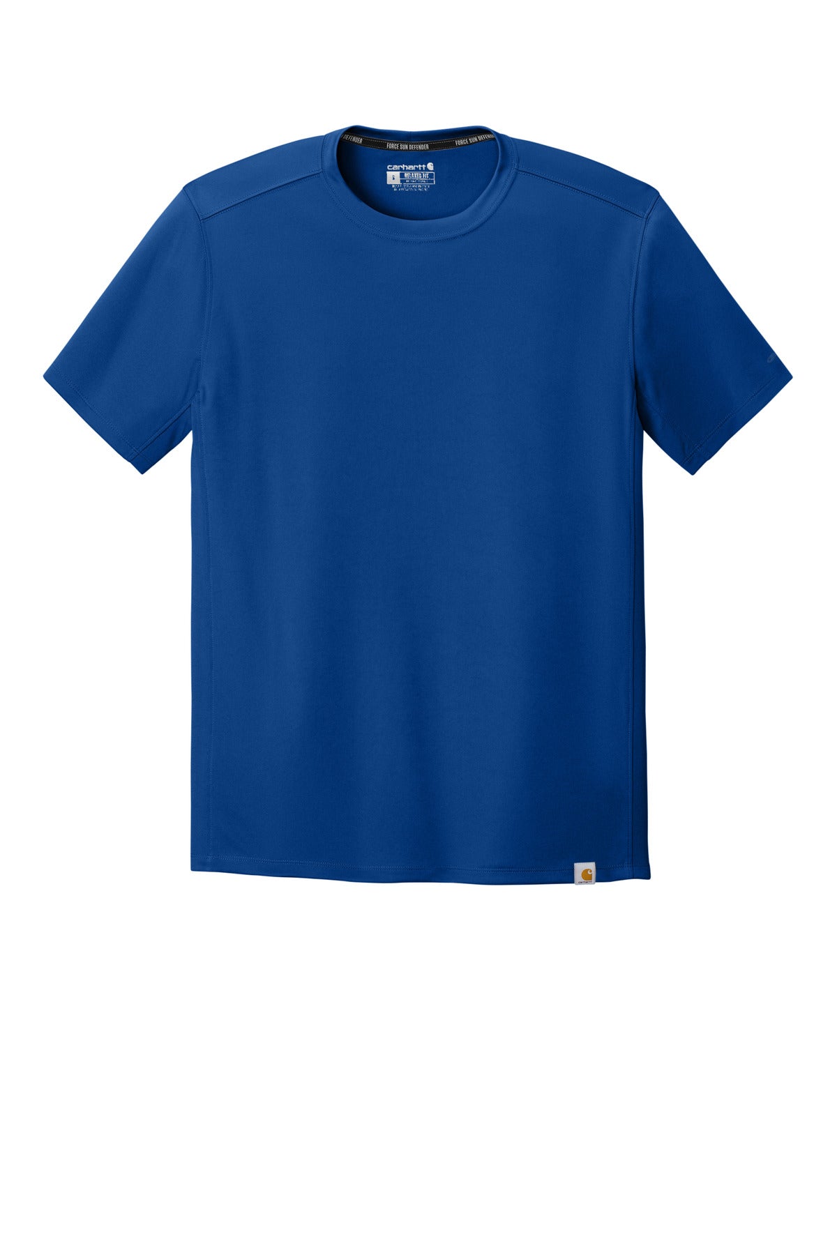 Carhartt Force Sun Defender Short Sleeve T-Shirt - Royal Glass Blue - flat front