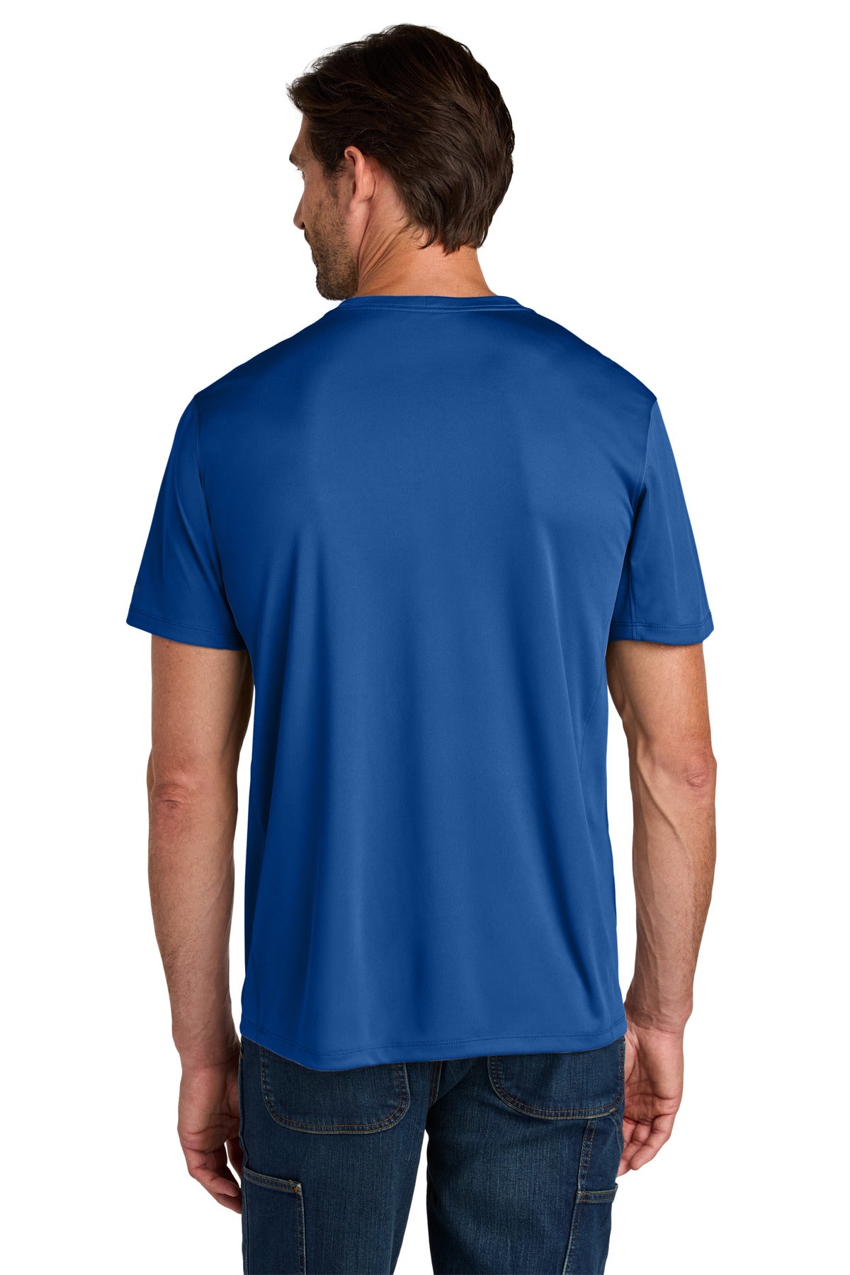 Carhartt Force Sun Defender Short Sleeve T-Shirt - Royal Glass Blue - back