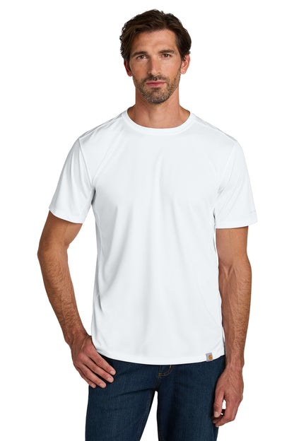 Carhartt Force Sun Defender Short Sleeve T-Shirt - White - front