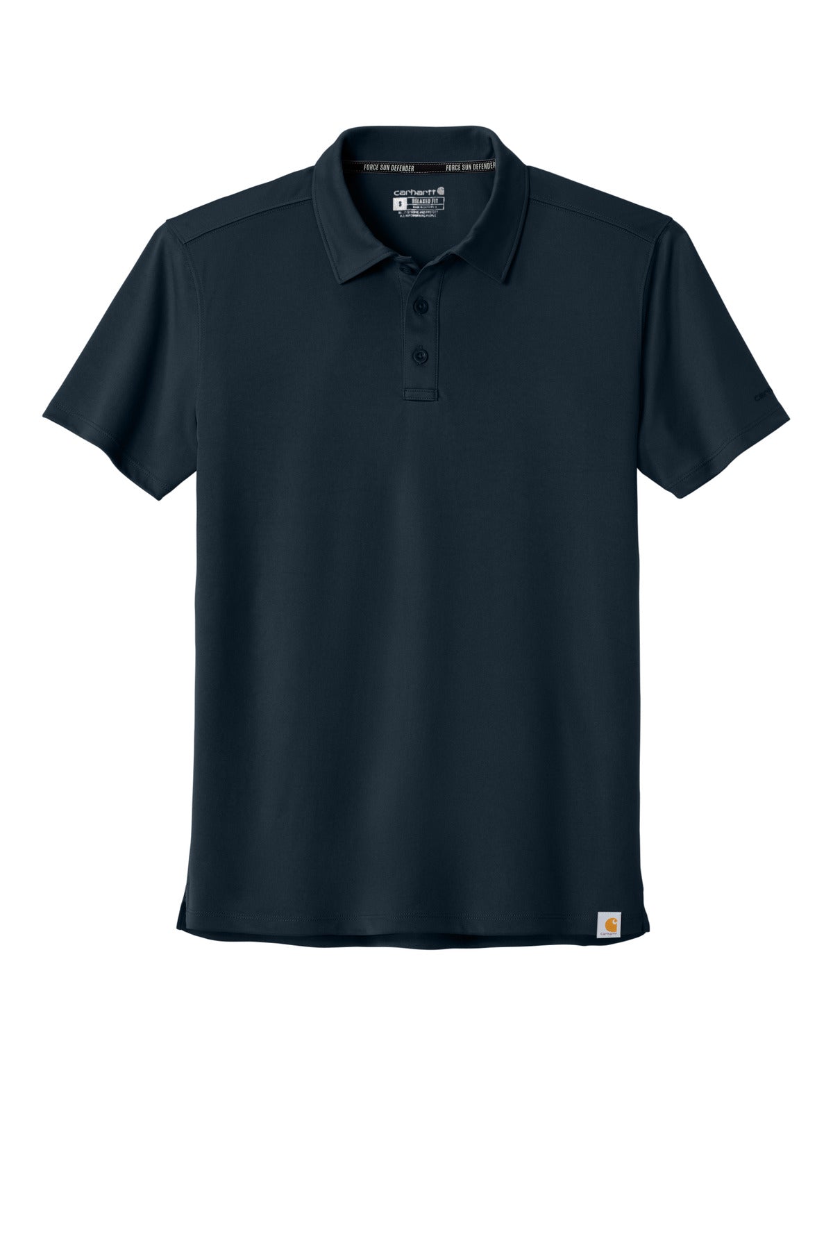 Carhartt Force Sun Defender Polo - Navy - flat front