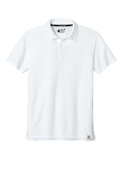 Carhartt Force Sun Defender Polo - White - flat front