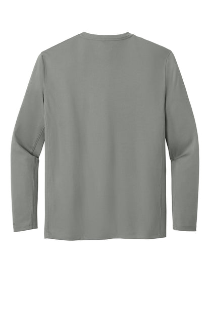 Carhartt Force Sun Defender Long Sleeve T-Shirt - Asphalt Grey - flat back