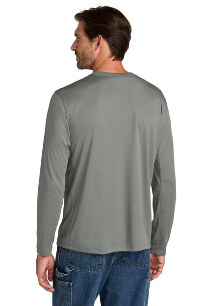 Carhartt Force Sun Defender Long Sleeve T-Shirt - Asphalt Grey - back