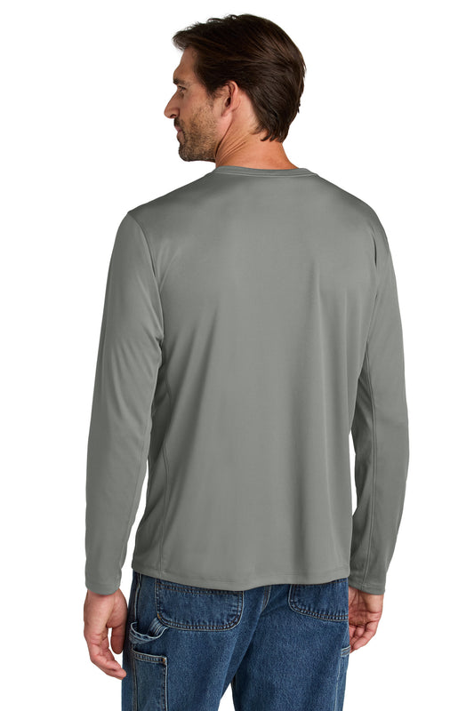 Carhartt Force Sun Defender Long Sleeve T-Shirt - Asphalt Grey - back