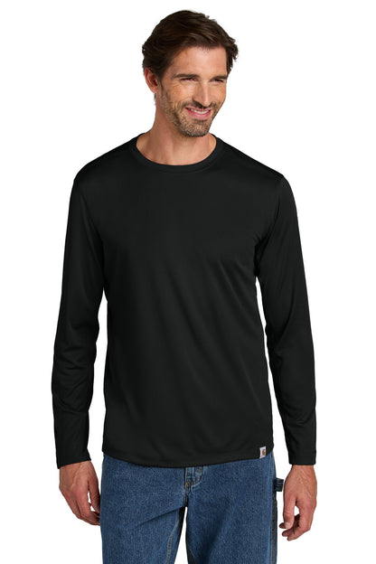 Carhartt Force Sun Defender Long Sleeve T-Shirt - Black - front