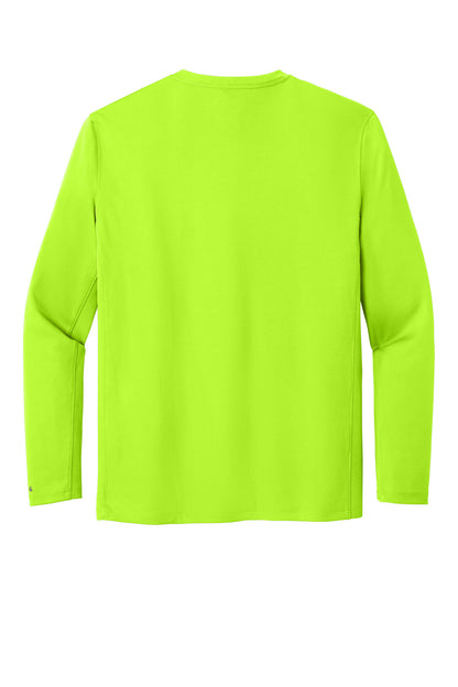 Carhartt Force Sun Defender Long Sleeve T-Shirt - Brite Lime - flat back