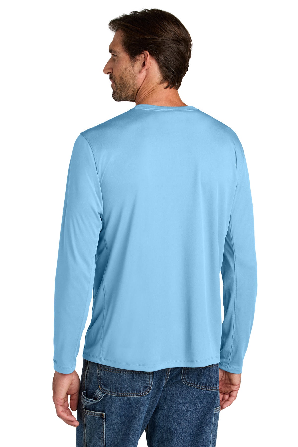 Carhartt Force Sun Defender Long Sleeve T-Shirt - Fresh Water Blue - back