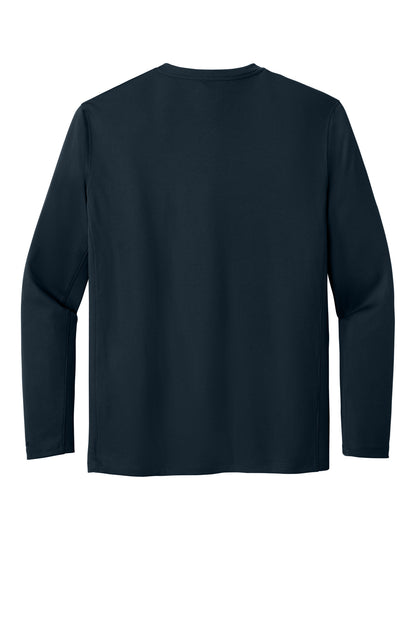 Carhartt Force Sun Defender Long Sleeve T-Shirt - Navy - flat back