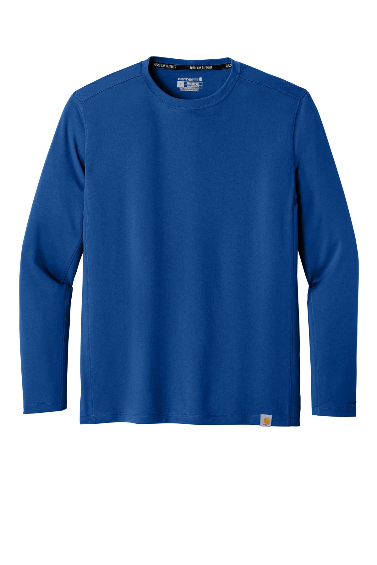 Carhartt Force Sun Defender Long Sleeve T-Shirt - Royal Glass Blue - flat front