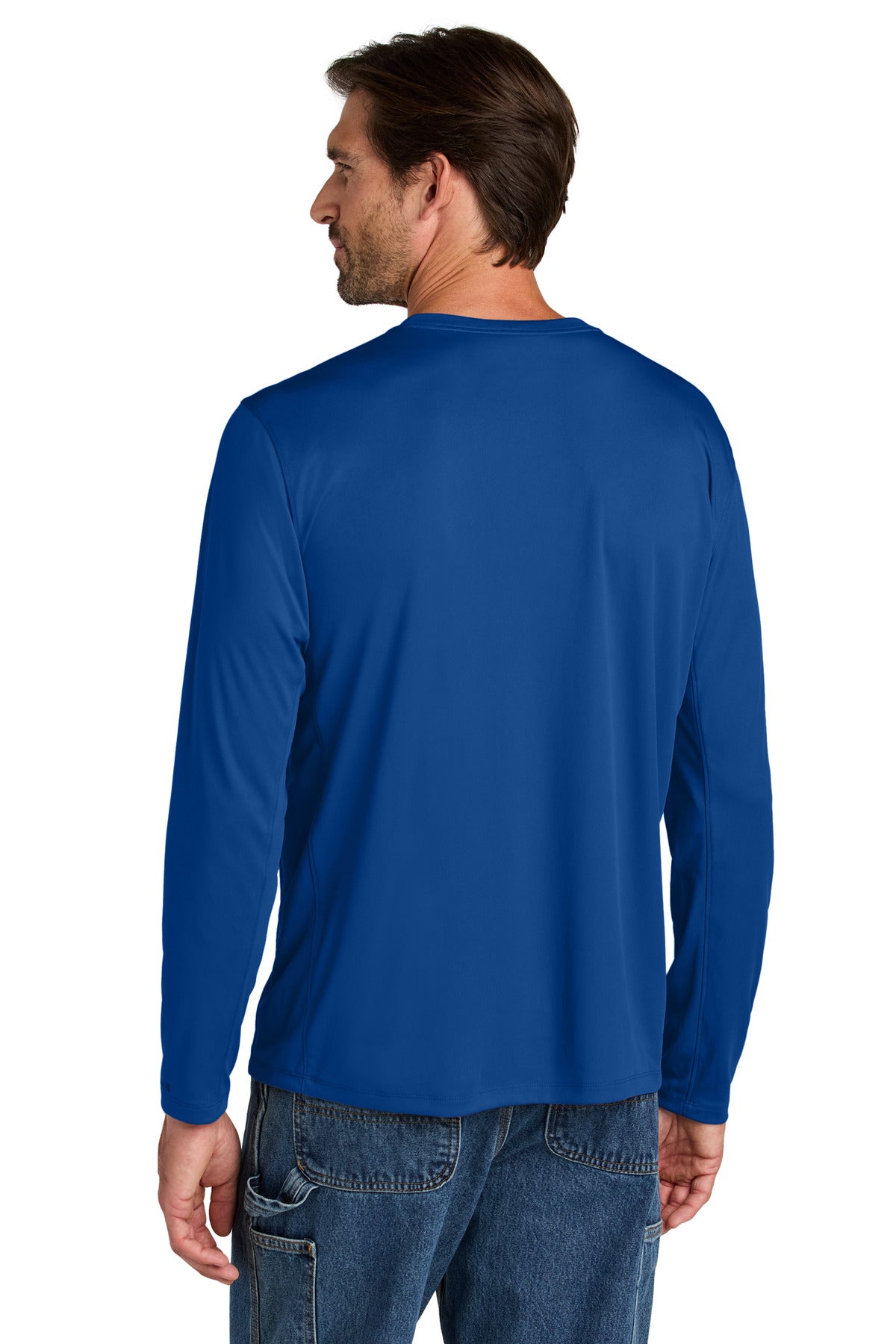 Carhartt Force Sun Defender Long Sleeve T-Shirt - Royal Glass Blue - back