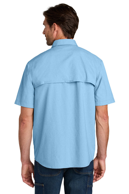 Carhartt Force Sun Defender Short Sleeve Shirt - Fresh Water Blue - back