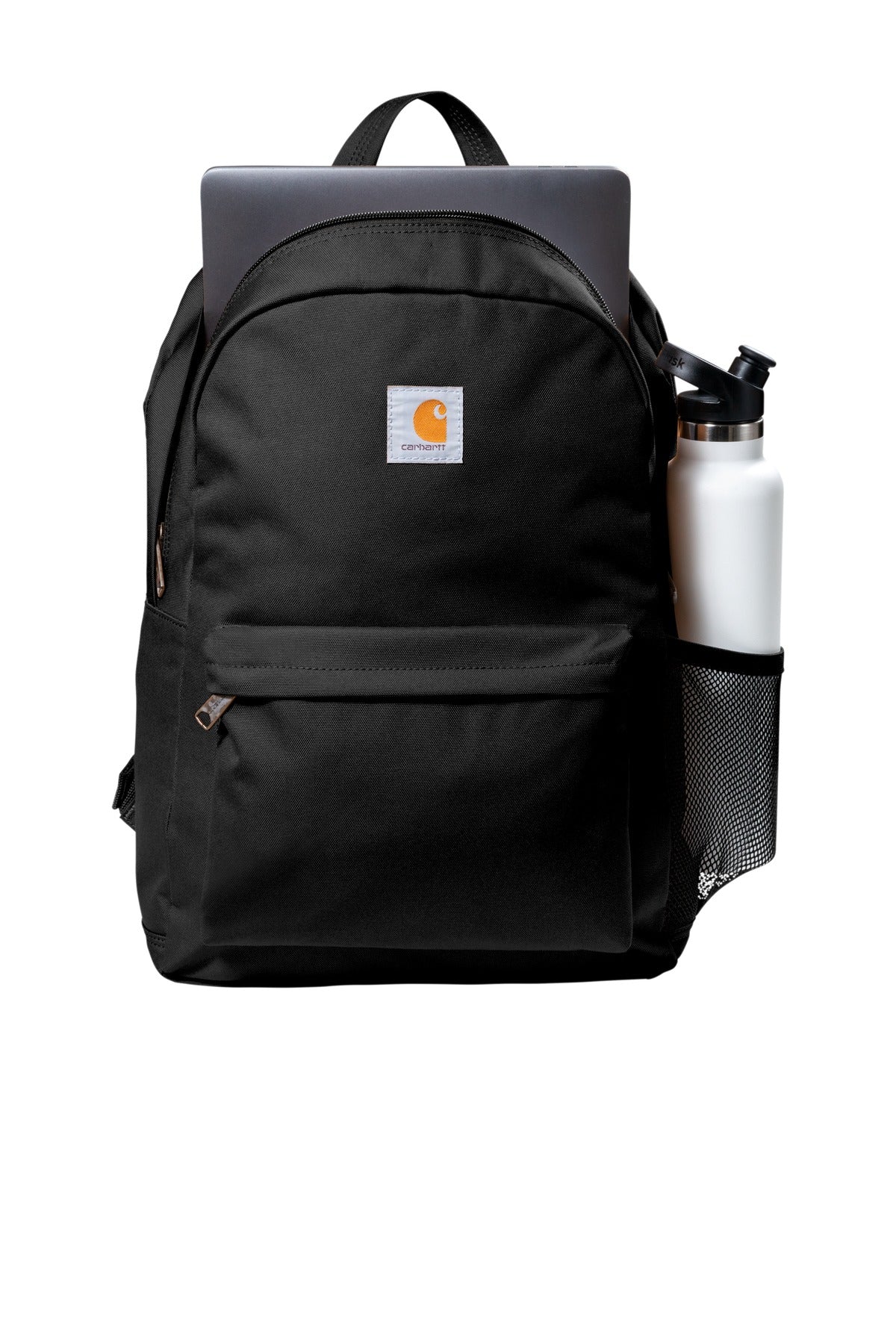 Carhartt Canvas Backpack - Black - flat front