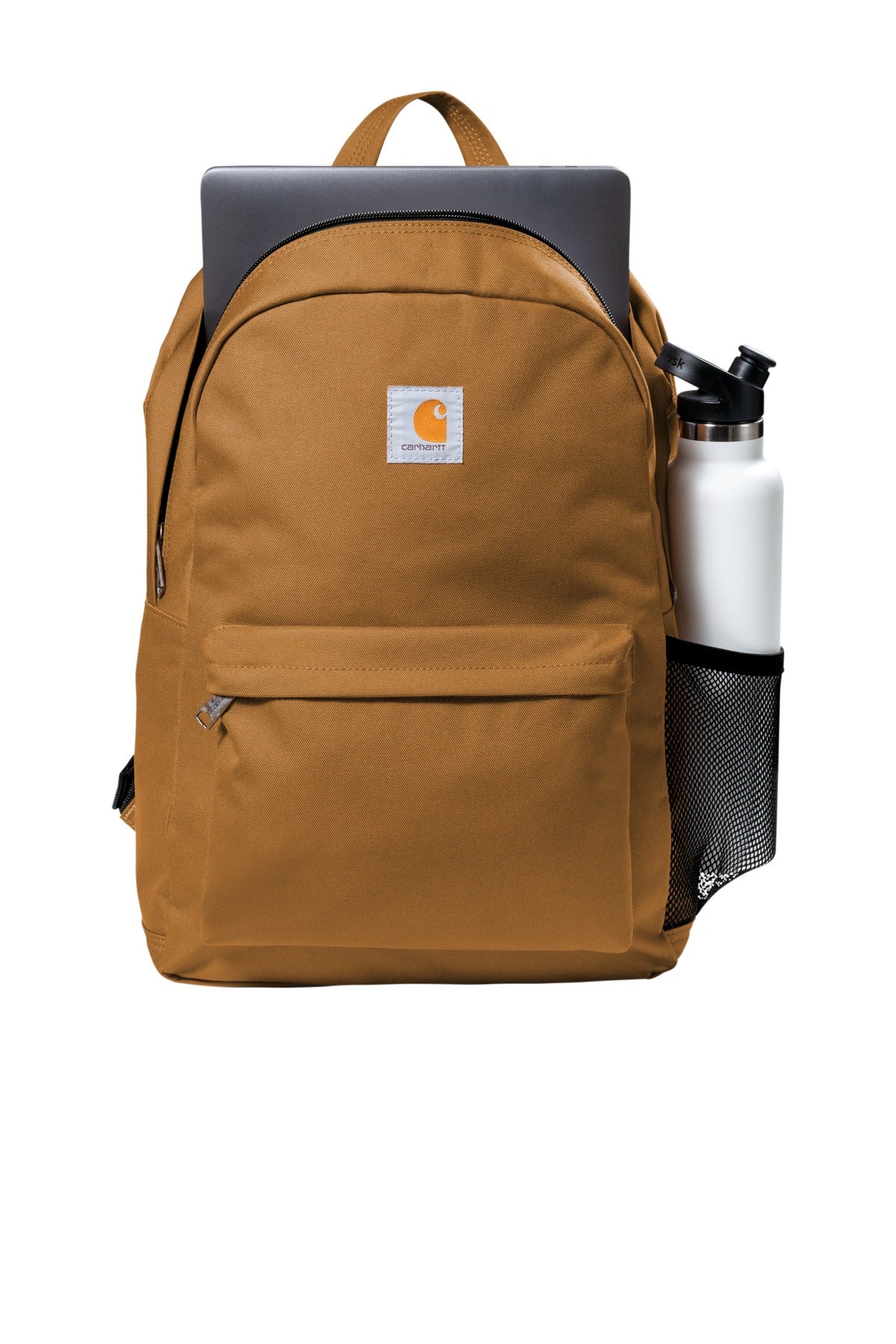 Carhartt Canvas Backpack - Carhartt Brown - flat front