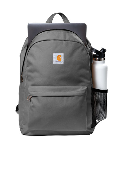 Carhartt Canvas Backpack - Grey - flat front