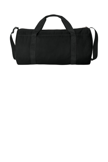 Carhartt Canvas Packable Duffel with Pouch - Black - flat back