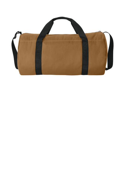 Carhartt Canvas Packable Duffel with Pouch - Carhartt Brown - flat back