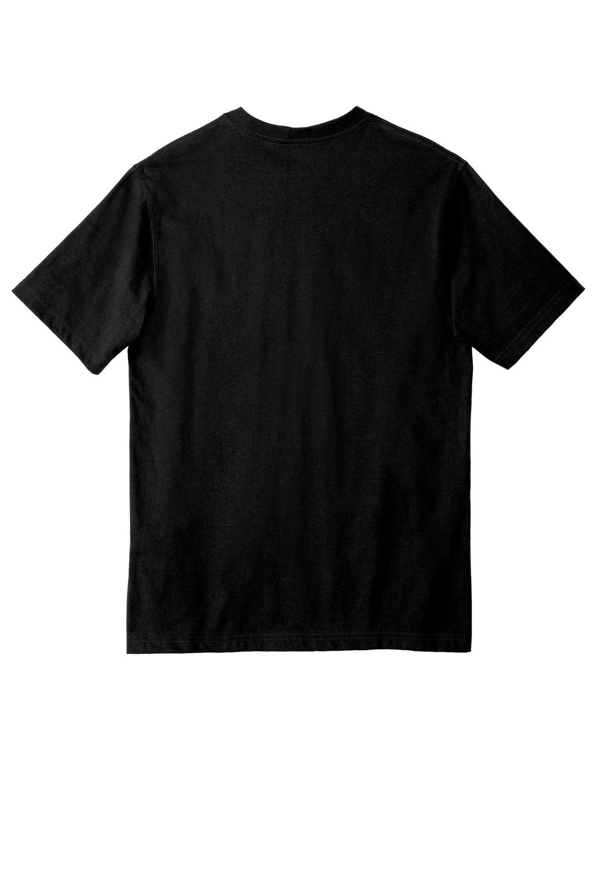 Carhartt Tall Workwear Pocket Short Sleeve T-Shirt - Black - flat back