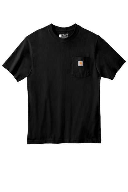 Carhartt Tall Workwear Pocket Short Sleeve T-Shirt - Black - flat front
